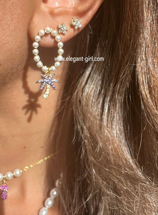BEACH PEARLS EARRING