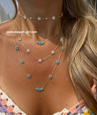 GOLD FLOWERS CHOKER