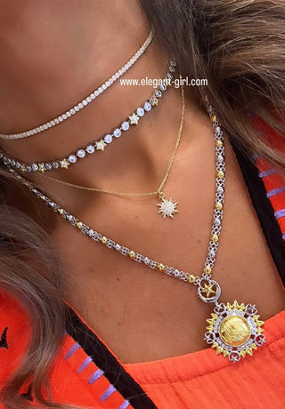 MAGICAL STARS TIFFANY SOLITAIRS CHOKER
