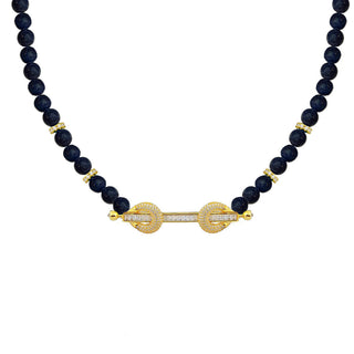 THE POWER  LAPIS BAGUETTE CHOKER