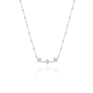 SPARKLE 3 FLOWERS NECKLACE