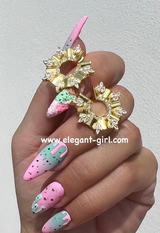 MARQUISE CRAFTED EARRING