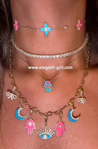 TIFFANY X PINK JULI CHOKER