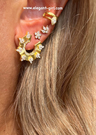 MARQUISE CRAFTED EARRING