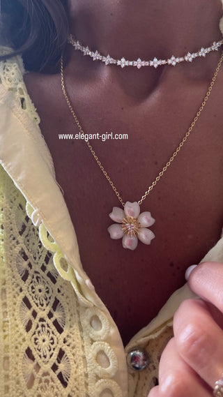 NEW DIAMOND SHAPE CHOKER GOLD