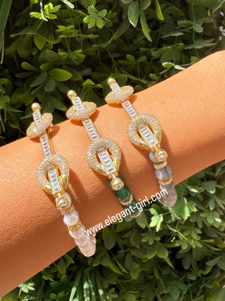THE POWER PEARLS  BAGUETTE BRACELET