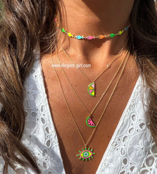 NEON MELON NECKLACE