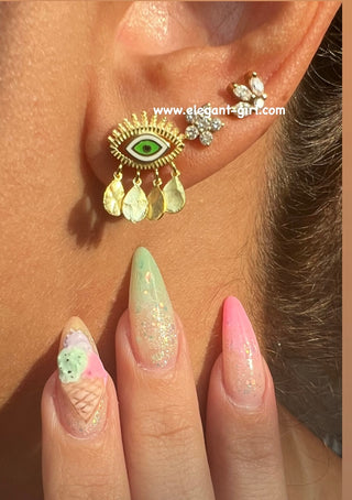 MY GREEN EYES NEW LOVE EARRING