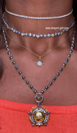 MAGICAL STARS TIFFANY SOLITAIRS CHOKER