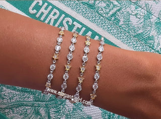 MAGICAL STARS TIFFANY SOLITAIRS BRACELET