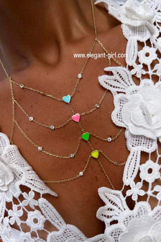 DOUBLE SIDE HEART BODY CHAIN