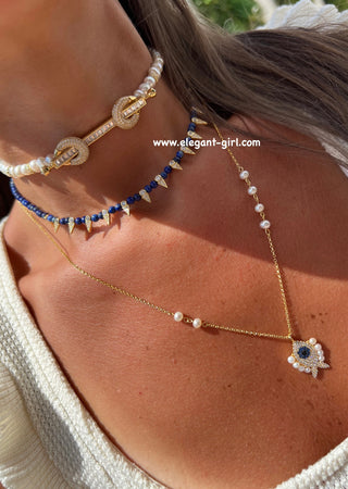PEARLS FISH EYE NECKLACE
