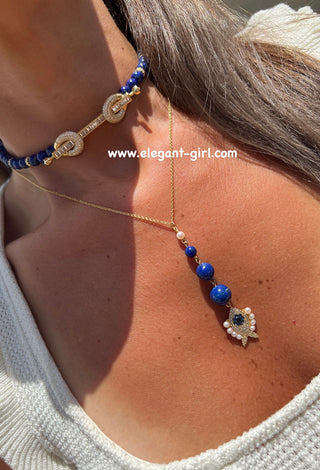 THE POWER  LAPIS BAGUETTE CHOKER