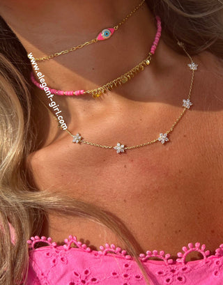 BARBIE PINK MINI EYE CHOKER