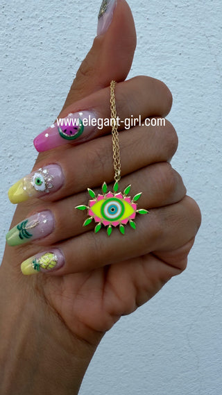 NEON EYE NECKLACE