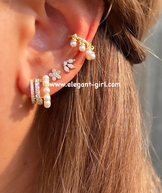 DANGLE PEARL EAR CLIP