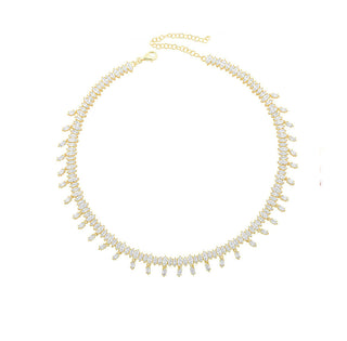 THE MARQUISE DANGLING TENNIS CHOKER - ELEGANT GIRLS
