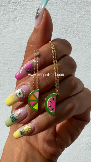 NEON MELON NECKLACE