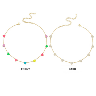 DOUBLE SIDE HEART CHOKER