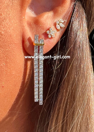 EDGE DIAMOND EARRING