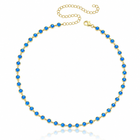 FIRE BLUE OPAL CHOKER