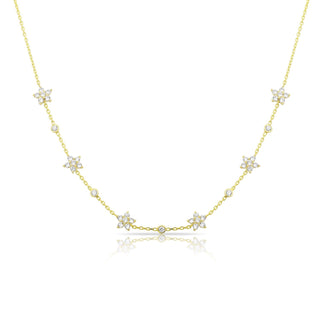 GOLD FLOWERS CHOKER