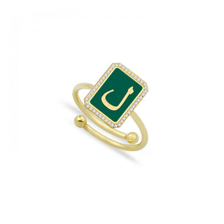RECTA LETTERS RING