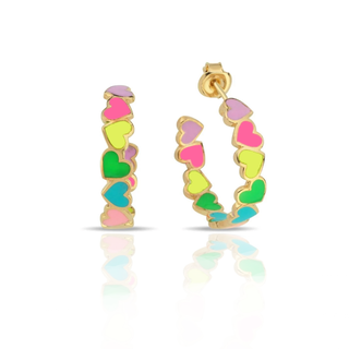 HEARTS JULI HOOP EARRING