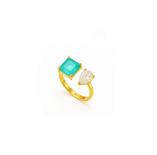 TWIN STONE PARABIA MARQUISE RING