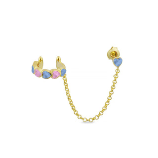 PASTEL HEART EAR CUFF