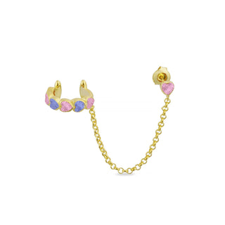 PASTEL HEART EAR CUFF
