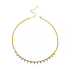 GOLD MILAN SPIKE BEADS NECKLACE