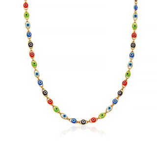 RAINBOW EYE SHORT NECKLACE