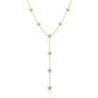 Y SHAPE LONG FLOWER NECKLACE