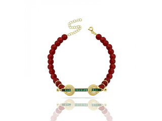 RED AGATE POWER ANKLET