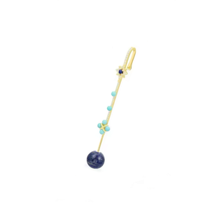 TURQUOISE X LAPIS EAR BAR