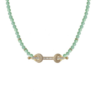 THE POWER AVENTURINE BAGUETTE CHOKER
