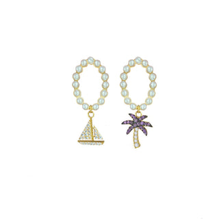 BEACH PEARLS EARRING