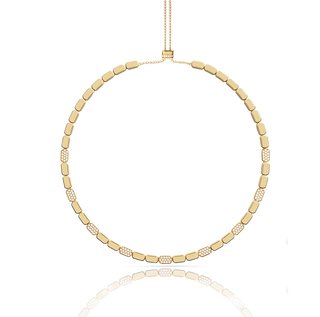 GEOMETRIC BEE GOLD NECKLACE