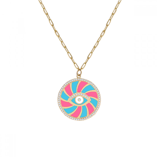 PINK X TIFFANY CANDY EYE NECKLACE