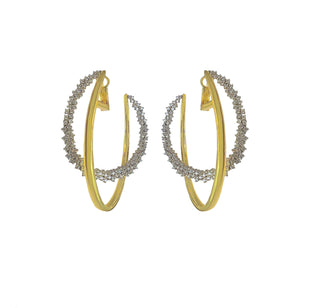 MAGICAL DOUBLE HOOP EARRING