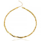 DOUBLE CRAFTED SNAKE SKIN CHOKER