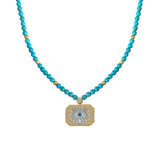 THE EYE GOLD FIRIUZ  CHOKER
