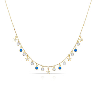 FIRE OPAL STARS NECKLACE