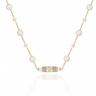 IMPERIAL WHITE PEARLS STARS NECKLACE