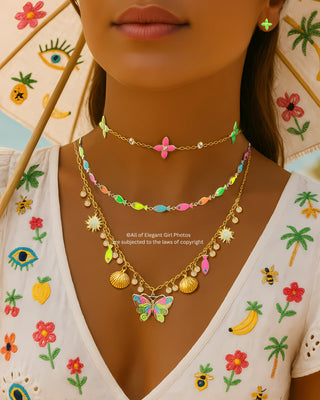 NEON FISH CHOKER