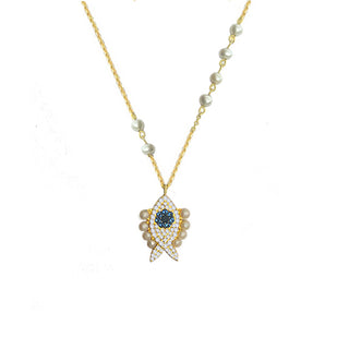 PEARLS FISH EYE NECKLACE