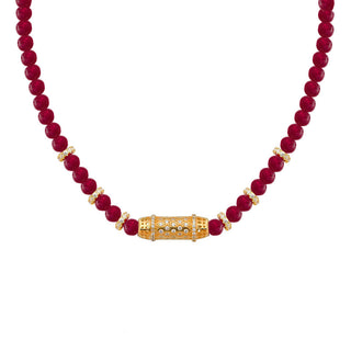 RED AGATE ANDALUSIA CHOKER