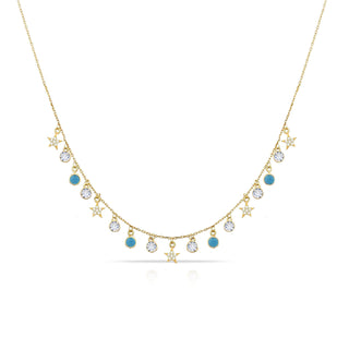 TURQUOISE STARS NECKLACE