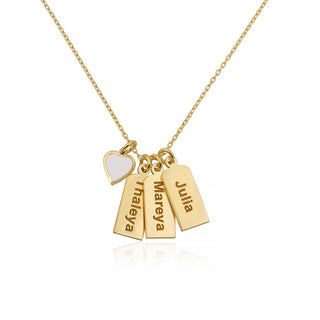 HEART NAMES BAR NECKLACE